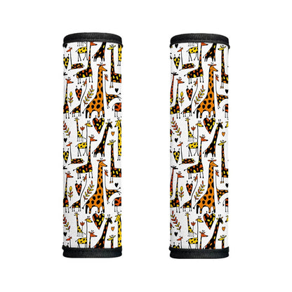 Cartoon Giraffe Pattern Print Handle Covers