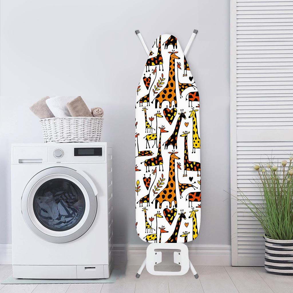 Cartoon Giraffe Pattern Print Ironing Board Cover