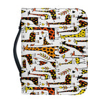 Cartoon Giraffe Pattern Print Leather Bible Cover
