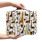 Cartoon Giraffe Pattern Print Leather Bible Cover