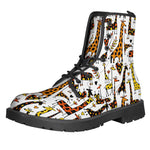 Cartoon Giraffe Pattern Print Backpack