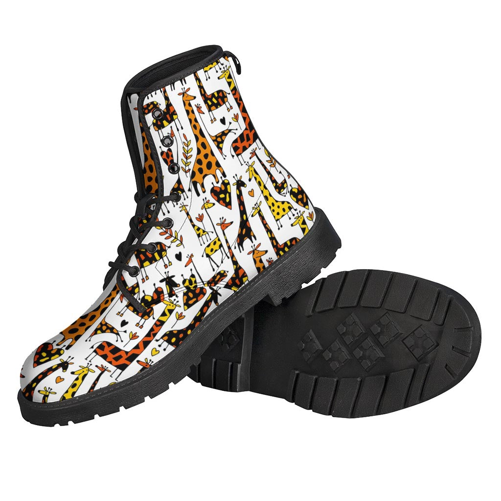 Cartoon Giraffe Pattern Print Backpack