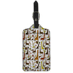Cartoon Giraffe Pattern Print Luggage Tag