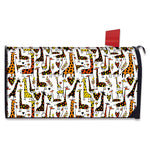 Cartoon Giraffe Pattern Print Mailbox Cover