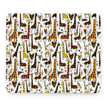 Cartoon Giraffe Pattern Print Mouse Pad