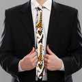 Cartoon Giraffe Pattern Print Necktie