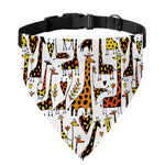 Cartoon Giraffe Pattern Print Over The Collar Dog Bandana