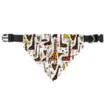 Cartoon Giraffe Pattern Print Over The Collar Dog Bandana