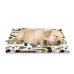 Cartoon Giraffe Pattern Print Pet Cooling Mat Cover