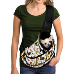 Cartoon Giraffe Pattern Print Pet Sling Carrier