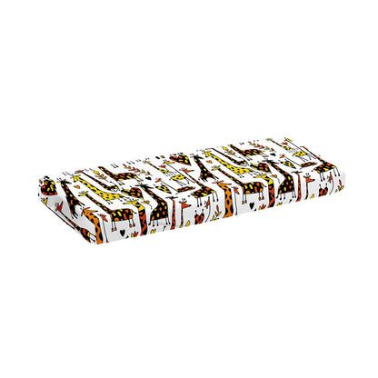Cartoon Giraffe Pattern Print Piano Keyboard Cover