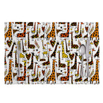 Cartoon Giraffe Pattern Print Placemat