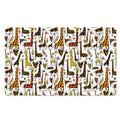 Cartoon Giraffe Pattern Print Polyester Doormat