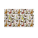 Cartoon Giraffe Pattern Print Polyester Flag