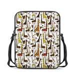 Cartoon Giraffe Pattern Print Rectangular Crossbody Bag