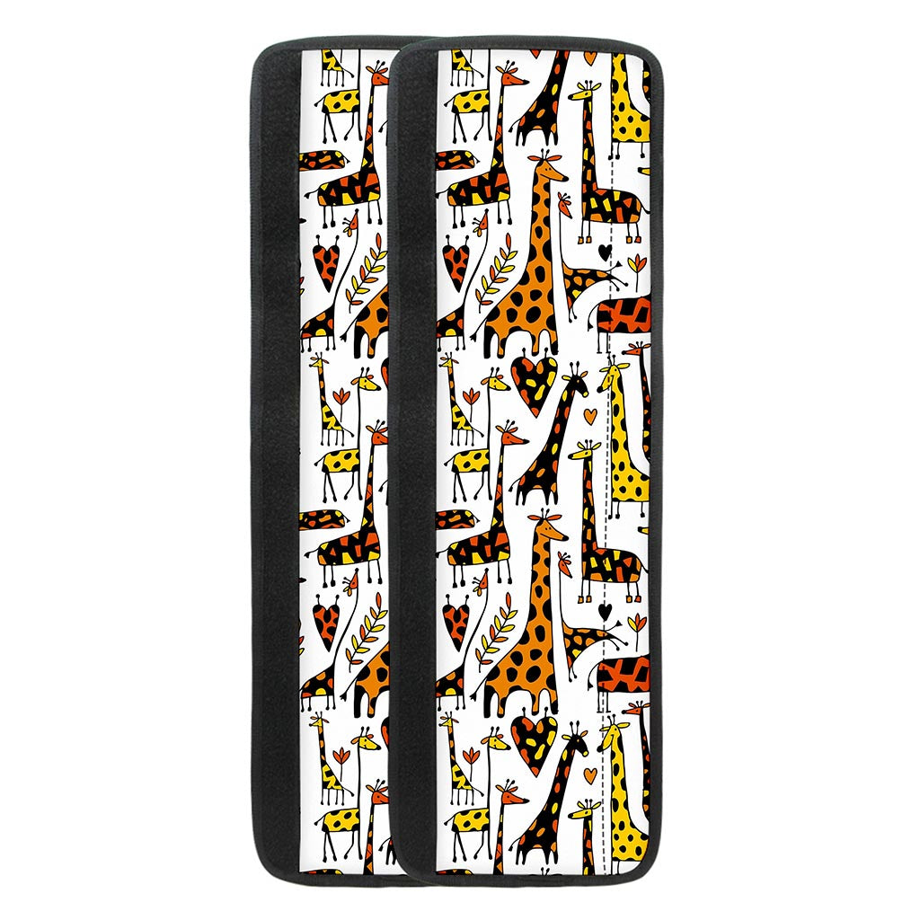 Cartoon Giraffe Pattern Print Refrigerator Handle Covers