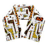 Cartoon Giraffe Pattern Print Scarf
