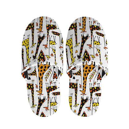 Cartoon Giraffe Pattern Print Slippers