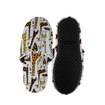 Cartoon Giraffe Pattern Print Slippers