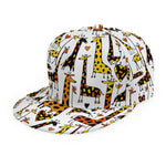 Cartoon Giraffe Pattern Print Snapback Cap