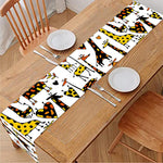 Cartoon Giraffe Pattern Print Table Runner