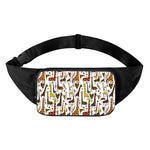 Cartoon Giraffe Pattern Print Waist Bag