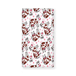 Cartoon Happy Dairy Cow Pattern Print Baby Crib Sheet