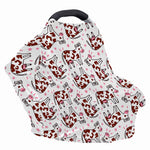 Cartoon Happy Dairy Cow Pattern Print Baby Seat Cover