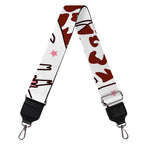 Cartoon Happy Dairy Cow Pattern Print Bag Strap