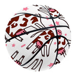 Cartoon Happy Dairy Cow Pattern Print Basketball