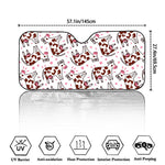 Cartoon Happy Dairy Cow Pattern Print Car Windshield Sun Shade