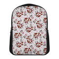 Cartoon Happy Dairy Cow Pattern Print Casual Backpack