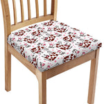 Cartoon Happy Dairy Cow Pattern Print Chair Cushion Cover