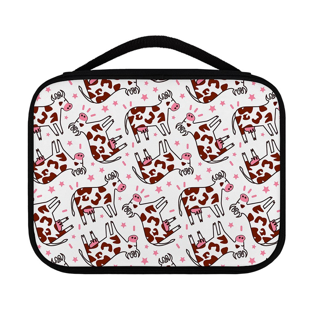 Cartoon Happy Dairy Cow Pattern Print Classic Bible Case