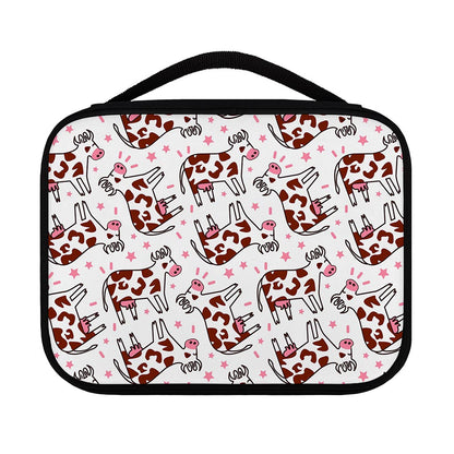 Cartoon Happy Dairy Cow Pattern Print Classic Bible Case
