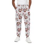 Cartoon Happy Dairy Cow Pattern Print Cotton Pants