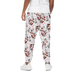 Cartoon Happy Dairy Cow Pattern Print Cotton Pants