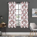 Cartoon Happy Dairy Cow Pattern Print Grommet Curtain Panels