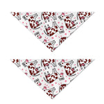 Cartoon Happy Dairy Cow Pattern Print Dog Bandana