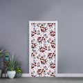 Cartoon Happy Dairy Cow Pattern Print Door Sticker
