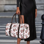 Cartoon Happy Dairy Cow Pattern Print Duffle Bag
