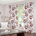 Cartoon Happy Dairy Cow Pattern Print Extra Wide Grommet Curtains