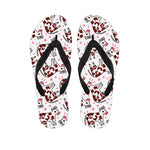 Cartoon Happy Dairy Cow Pattern Print Flip Flops