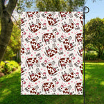 Cartoon Happy Dairy Cow Pattern Print Garden Flag