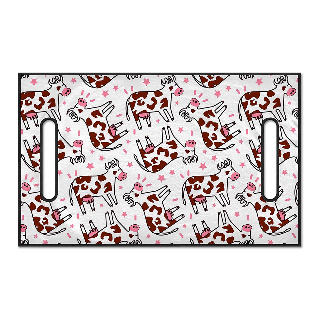 Cartoon Happy Dairy Cow Pattern Print Golf Cart Seat Cover