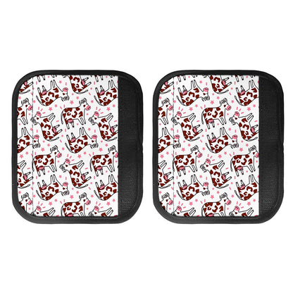 Cartoon Happy Dairy Cow Pattern Print Handle Covers