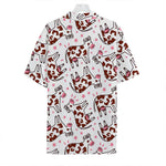 Cartoon Happy Dairy Cow Pattern Print Hawaiian Shirt