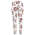 Cartoon Happy Dairy Cow Pattern Print High-Waisted Pocket Leggings