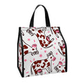 Cartoon Happy Dairy Cow Pattern Print Insulated Lunch Tote