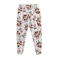 Cartoon Happy Dairy Cow Pattern Print Jogger Pants